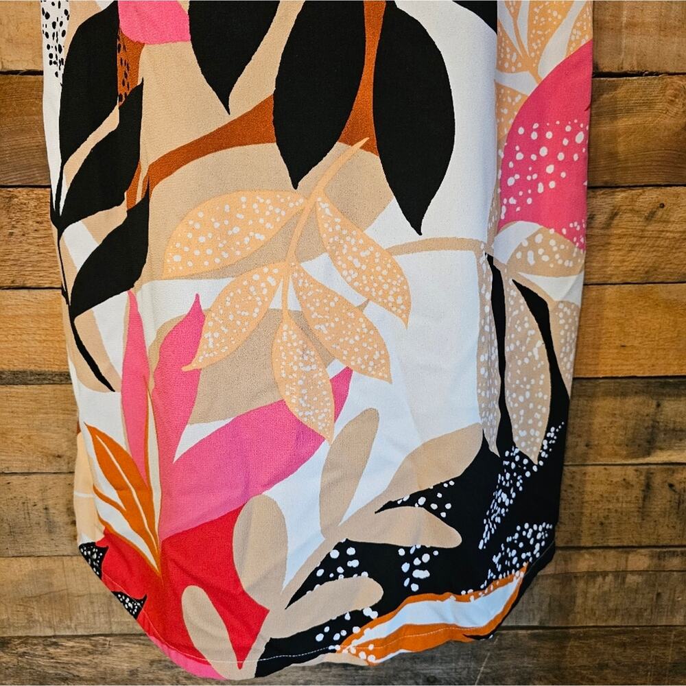 Apt 9 women's tropical floral contemporary print slip on dress size M - Picture 7 of 12